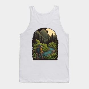 Hiking Cartoon Design - Buy and Plant a Tree Tank Top